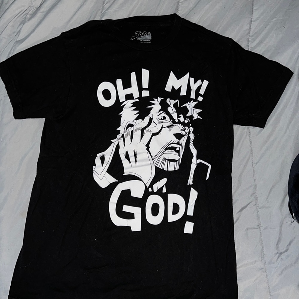 JOJOS BIZARRE ADVENTURE Hot Topic OH MY GOD! Joseph Joestar Shirt Medium